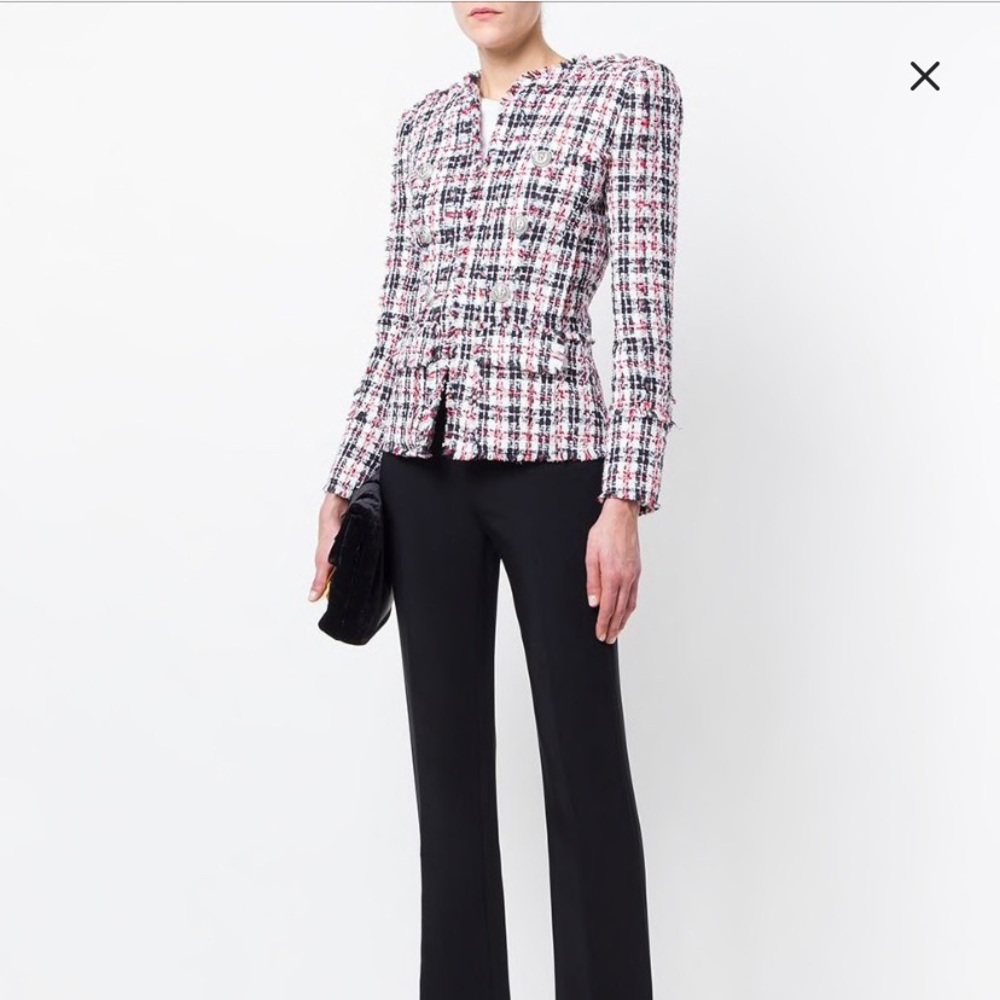 Balmain Fitted Tweed Jacket